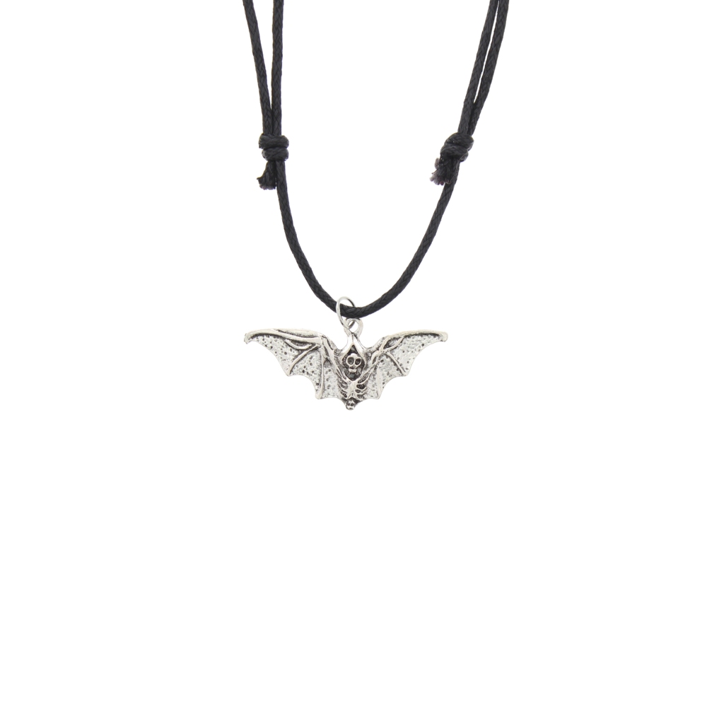 Zac's Alter Ego - Skeleton Bat Pendant Collier - Couleur argent/Noir
